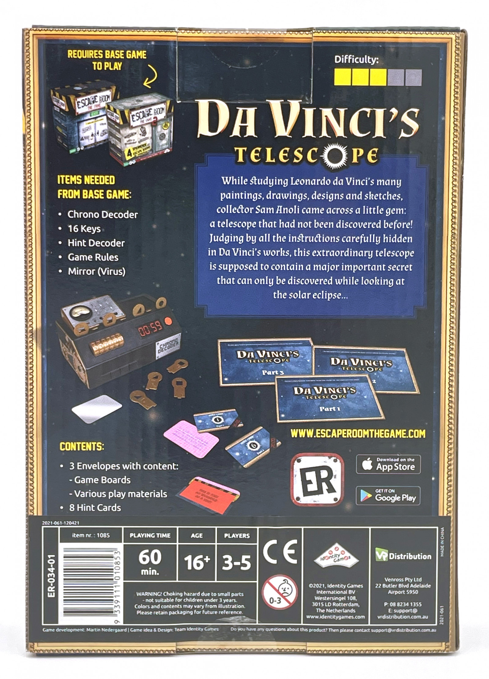 Escape Room the Game : Da Vincis Telescope Expansion